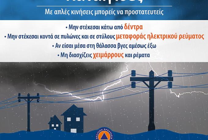 Πολιτική Προστασία καταιγίδες